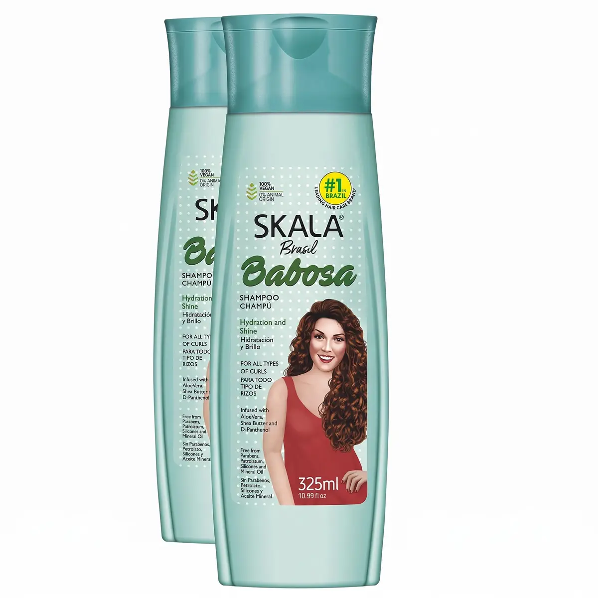 SKALA Babosa Shampoo for All Types of Curly Hair | Vegan Aloe Vera Hydration & Shine Support, Gentle Formula, No Parabens or Silicones, 325 mL - main product image