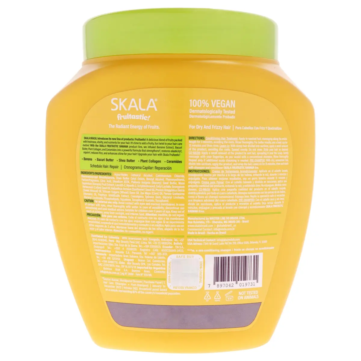 SKALA Banana 2 in 1 Treatment Cream & Leave In Conditioner, 1kg | Deep Hydration & Frizz Control - view 6