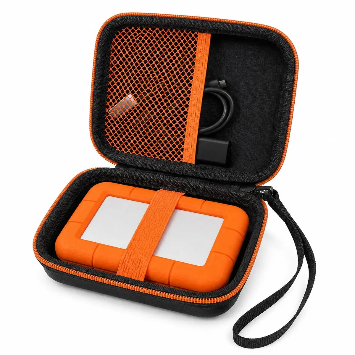 ALKOO Hard Drive Case for LaCie Rugged Mini 1TB-5TB | Protects Drive & Accessories - main product image