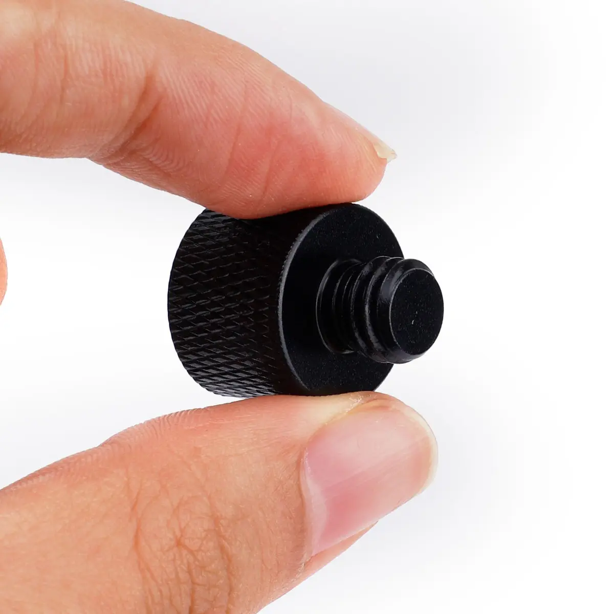 SAVITA Mic Foot Adapter 2pcs Aluminum Black | 3/8 Male to 5/8 Female Tripod Screw Adapter - view 6