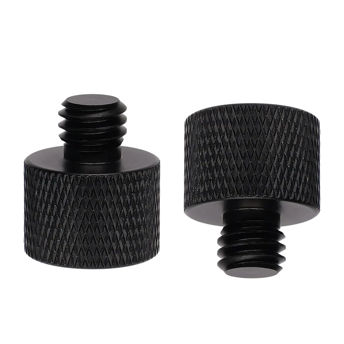 SAVITA Mic Foot Adapter 2pcs Aluminum Black | 3/8 Male to 5/8 Female Tripod Screw Adapter - view 3