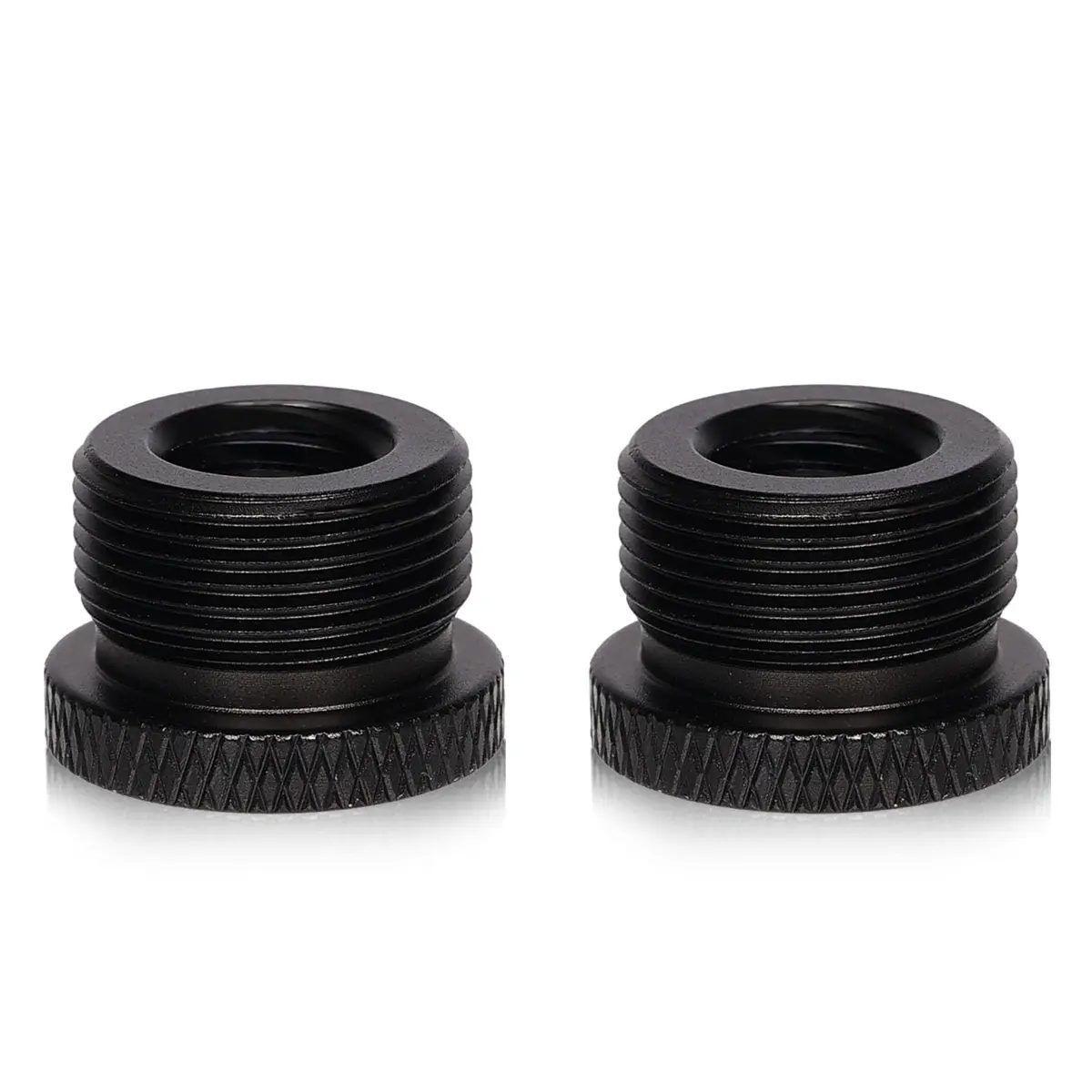 SAVITA 2pcs Mic Foot Adapter 3/8 à 5/8 | Aluminum Mount Accessory for Microphone Stand - main product image