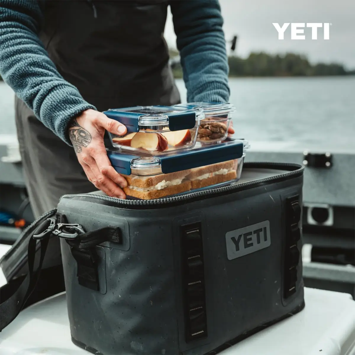 YETI Food Storage Container Large Seafoam | Airtight & Leakproof for Cooler & Kitchen - view 5