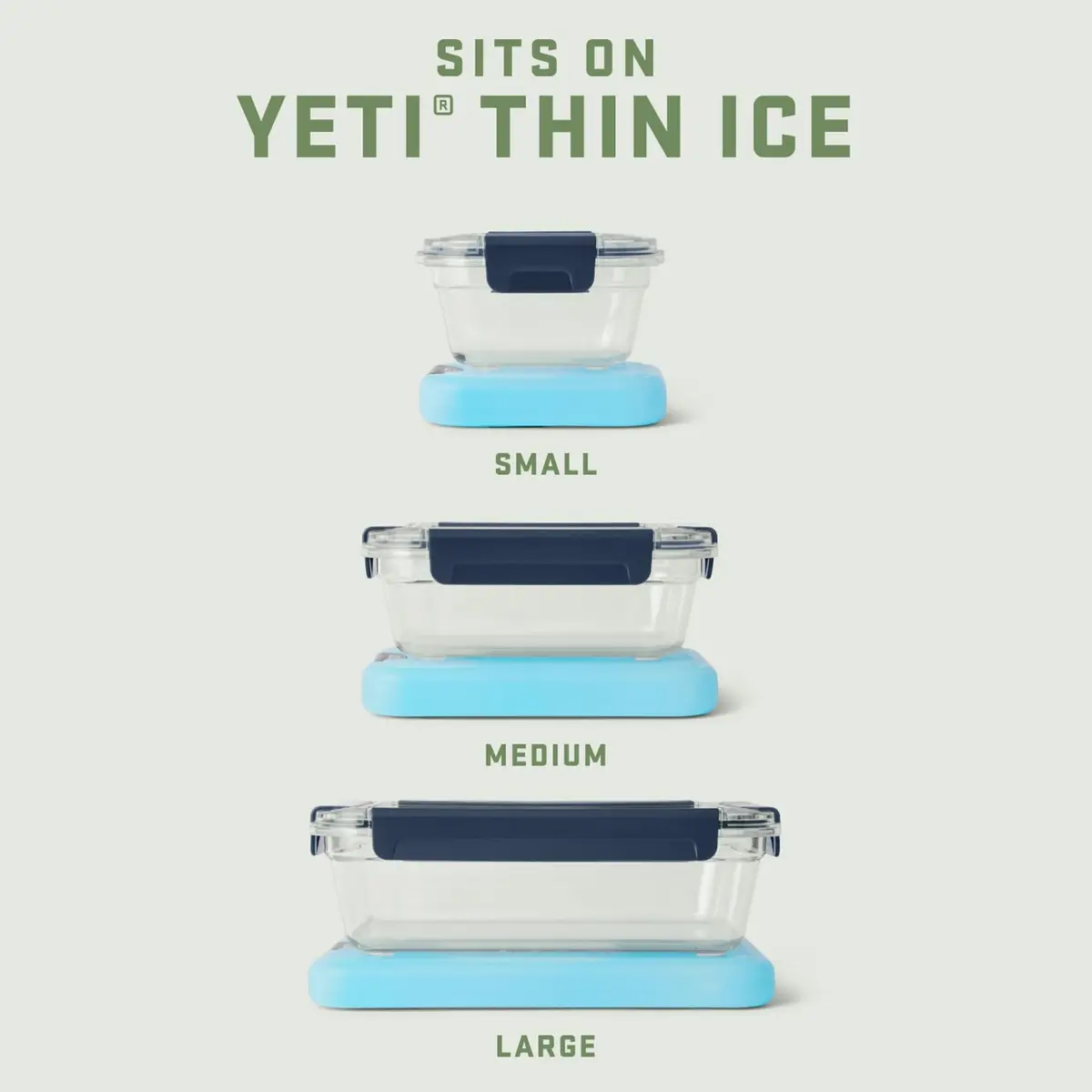 YETI Food Storage Container Large Seafoam | Airtight & Leakproof for Cooler & Kitchen - view 7
