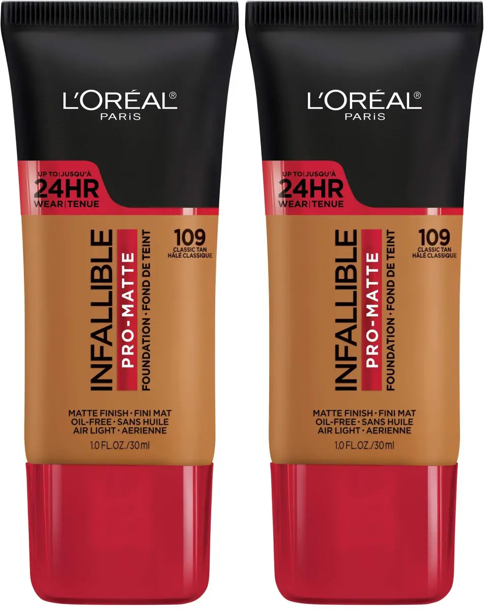 L'Oreal Paris Infallible Pro-Matte Foundation Classic Tan 30ml (1 Fl Oz) | Demi-Matte Finish, 24-Hour Wear - main product image