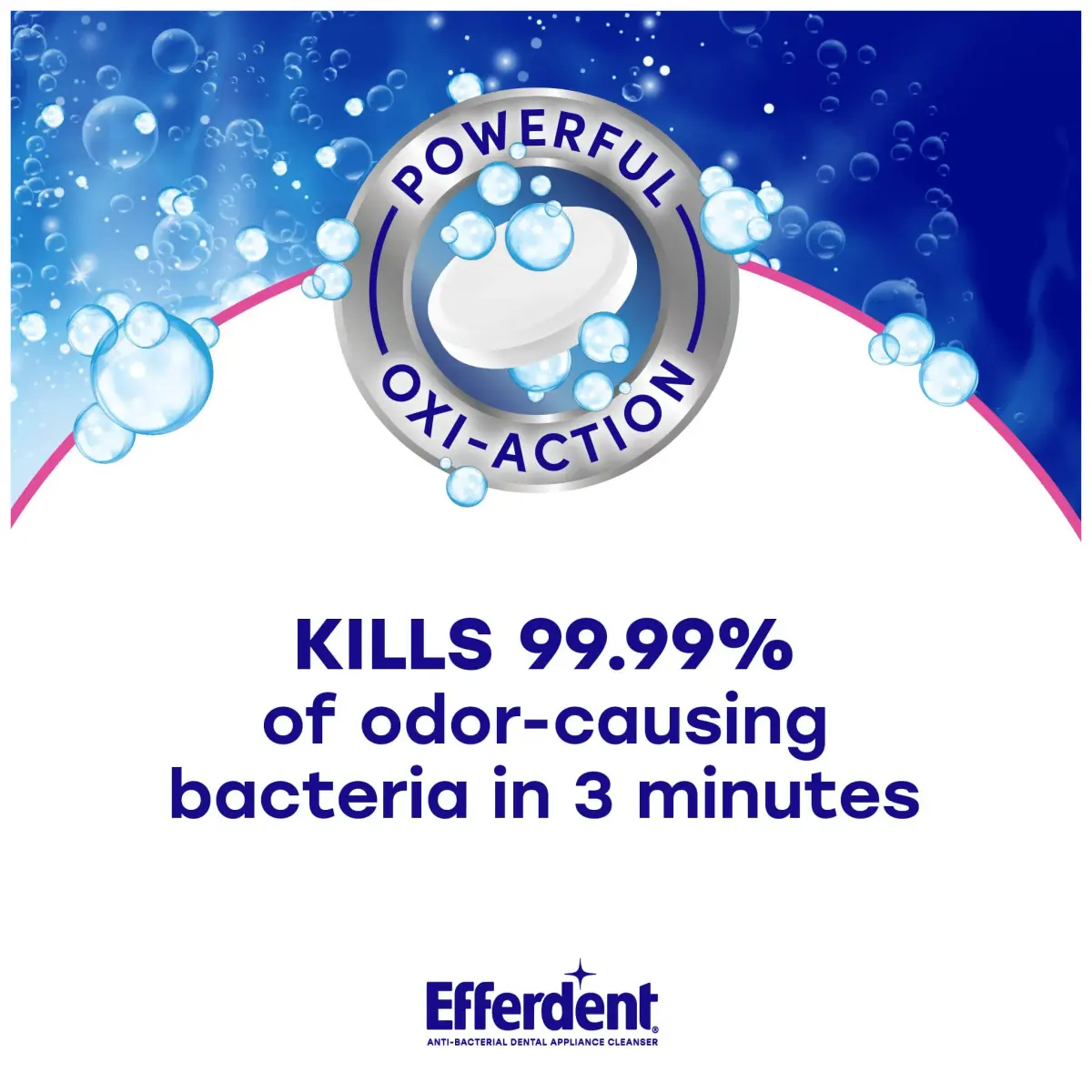 Efferdent Denture Cleaner Tablets Complete Clean 252 Tablets (Pack of 2) | Kills 99.99% Bacteria - view 2