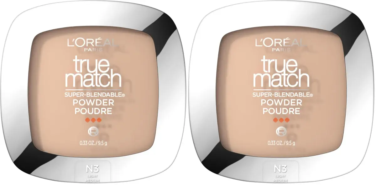 L'Oréal Paris True Match Natural Buff N3 Powder Foundation - Twin Pack (2 x 0.33 oz) - main product image