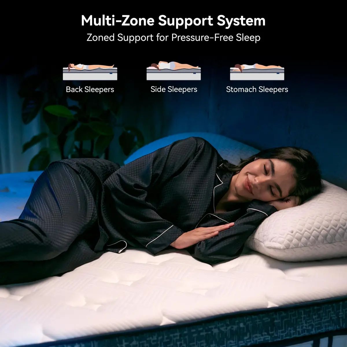 BURFLY1977 Twin Mattress 8 inch Gel Memory Foam | Medium Firm Support for All Sleep Positions - view 2