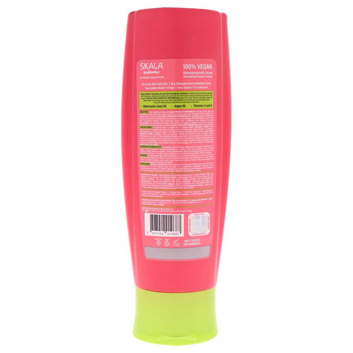 SKALA Fruitastic Watermelon Conditioner 10.99 fl oz | Curl-Defining & Hydrating, Vegan, Silicone-Free - view 2