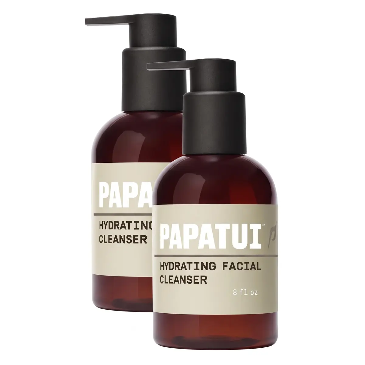 PAPATUI Hydrating Men's Face Cleanser | Niacinamide, Hyaluronic Acid | Unscented | 8 oz (Pack of 2) - main product image