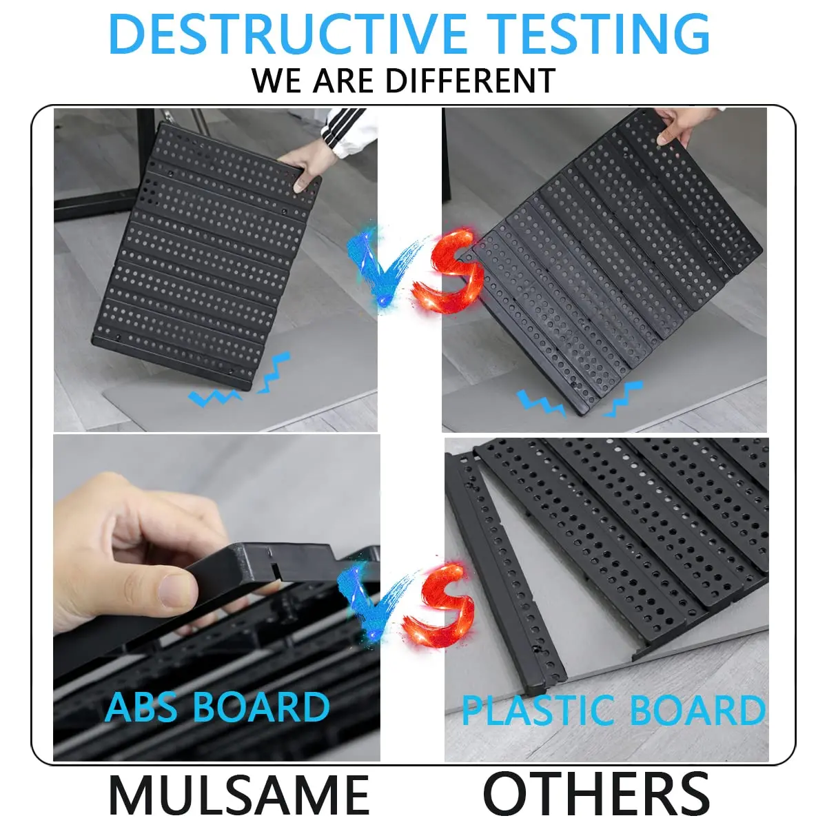 MULSAME Wall Mounted Storage Bins Parts Rack 25.2"*16.2" | Garage Organizer in 4 Colors - view 4