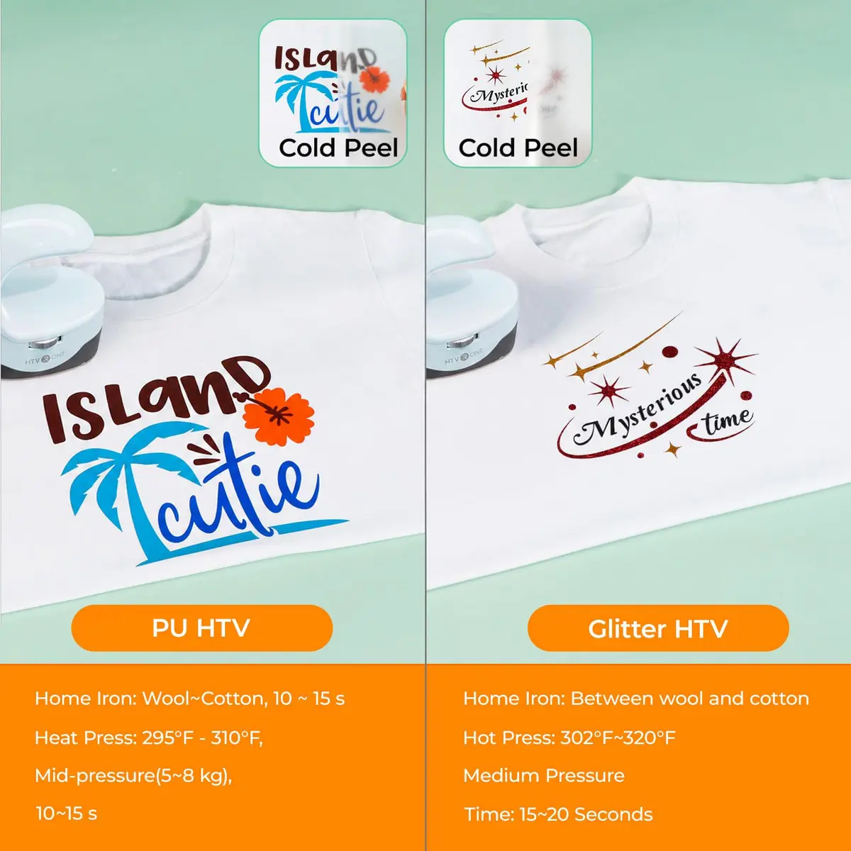 HTVRONT Heat Transfer Vinyl 35 Pack | 29 Colors + 5 Glitter Sheets, 12" x 10" | Durable & Easy Weeding - view 3