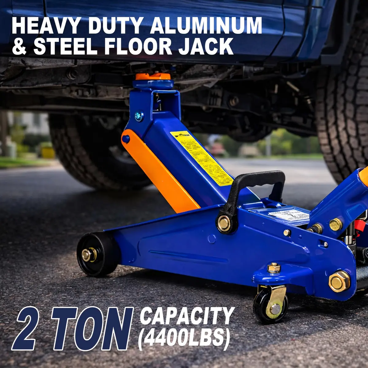 PONO Heavy Duty Low Profile Floor Jack 2 Ton 5.31''-13.2'' | Safe, Durable, Fits Low-Profile Vehicles - view 5