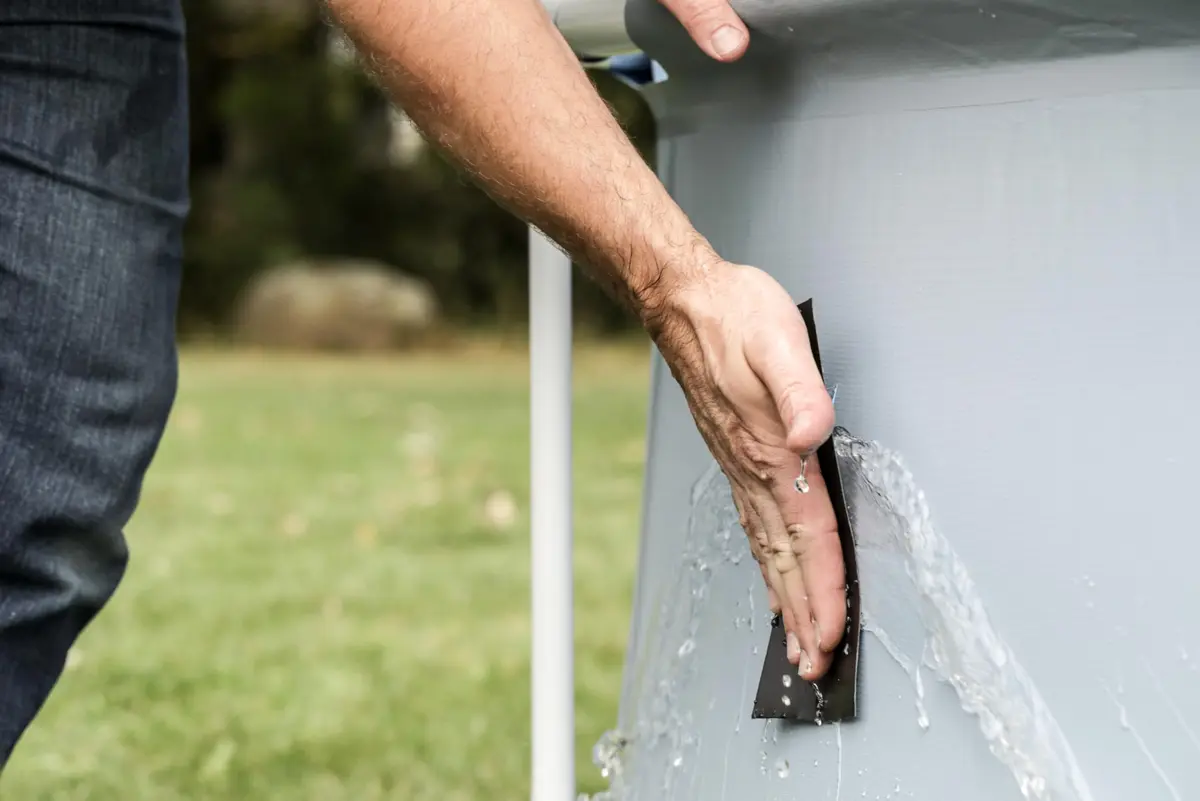 T-REX Heavy Duty Waterproof Repair Tape 2" x 5' (10 ft total) Black | Fixes Wet, Rough, Dirty Surfaces & Leaks - view 5