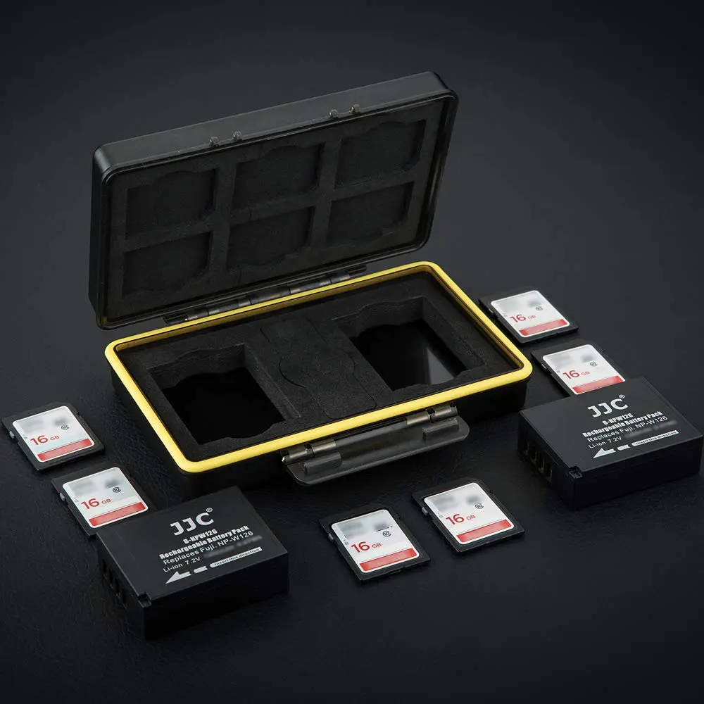 JJC Camera Battery & Memory Card Storage Case for Fuji NP-W126, X100F, X-T3 | Compact, Water-Resistant (70-120 chars) - view 8