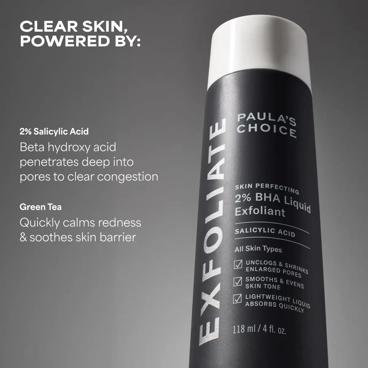 Paula's Choice SKIN PERFECTING 2% BHA Liquid Salicylic Acid Exfoliant 236ml (8 Fl Oz) | Gentle Non-Abrasive Leave-On Exfoliant - view 5