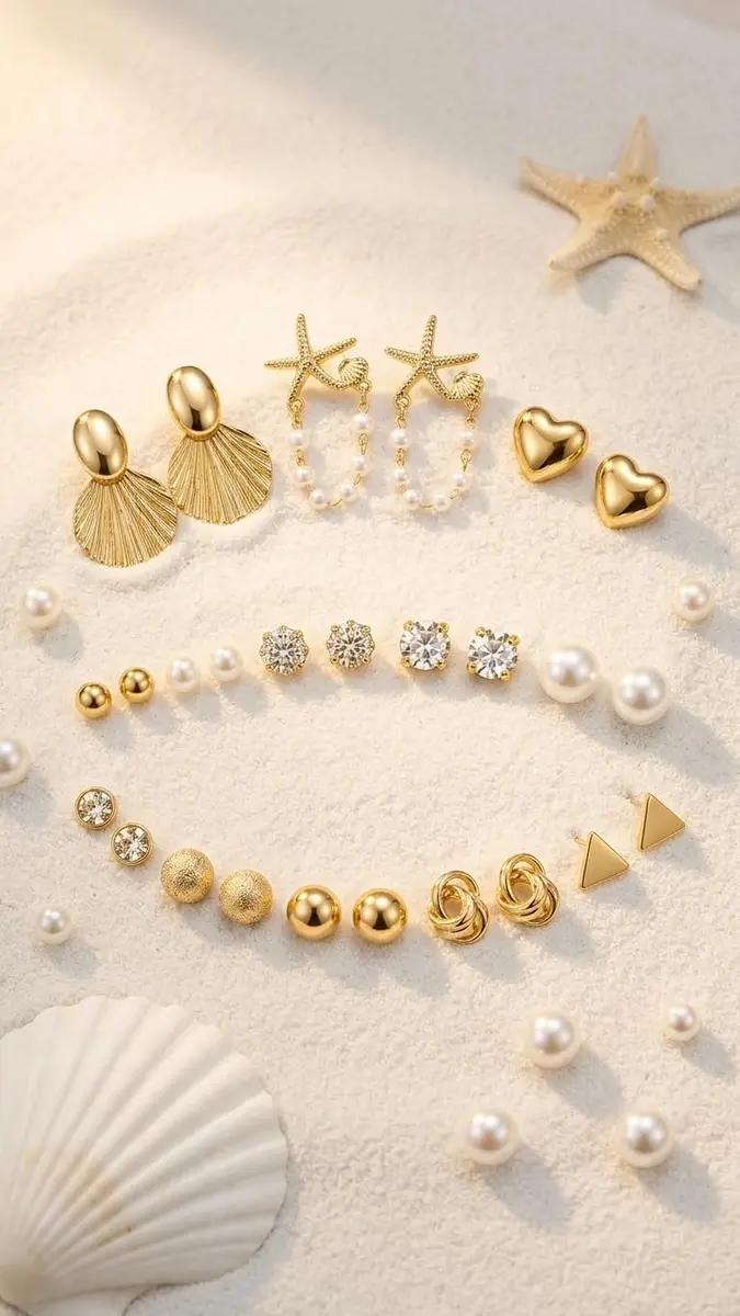 JYSO Mystery Jewelry Jar Bundle Gold Jewelry Set | 65+ Pieces - view 7