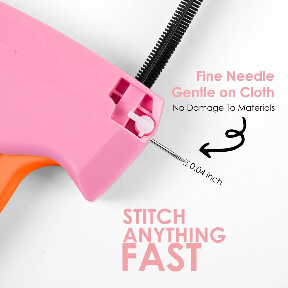 Scopck Handheld Stitch Gun for Clothes with 6 Needles & 4000 Fasteners | Quick Clothing Fixer - view 3