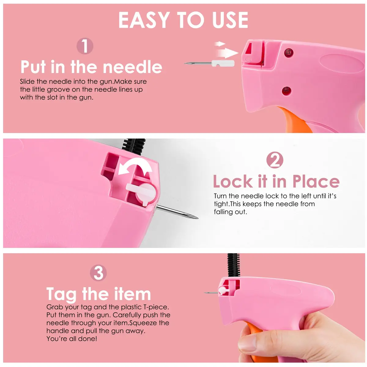 Scopck Handheld Stitch Gun for Clothes with 6 Needles & 4000 Fasteners | Quick Clothing Fixer - view 4