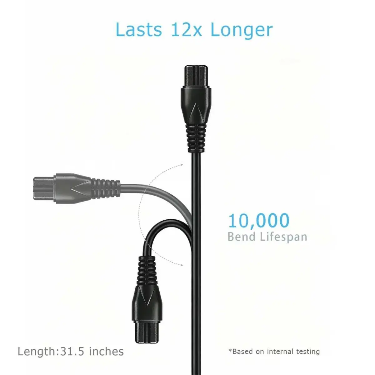 IWEEL Charger Cable for Electric Callus Remover for Feet | 0.8m High-Quality USB Cable - view 2