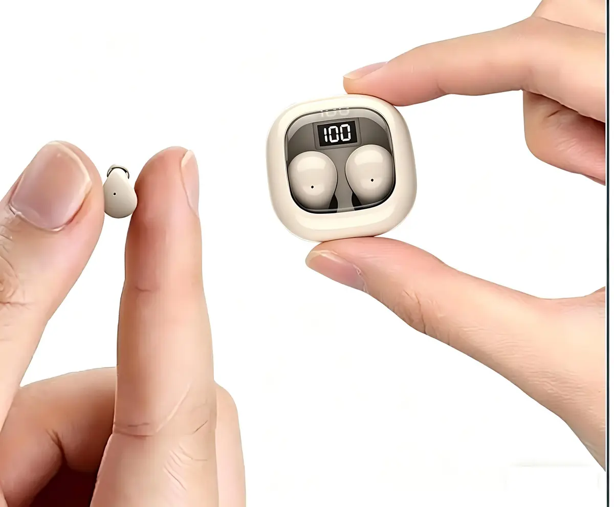 YXYKODM Ultra-Mini Invisible Sleep Earbuds Bluetooth 5.3 for Side Sleepers Small Ears | ENC Noise Cancelling, 20H Playtime - main product image