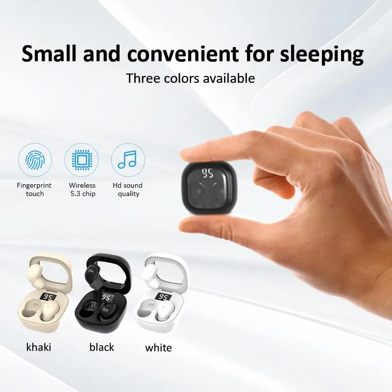 YXYKODM Ultra-Mini Invisible Sleep Earbuds Bluetooth 5.3 for Side Sleepers Small Ears | ENC Noise Cancelling, 20H Playtime - view 2