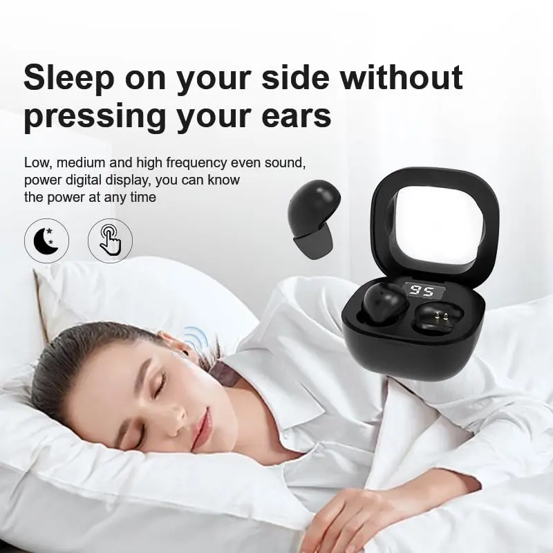 YXYKODM Ultra-Mini Invisible Sleep Earbuds Bluetooth 5.3 for Side Sleepers Small Ears | ENC Noise Cancelling, 20H Playtime - view 4