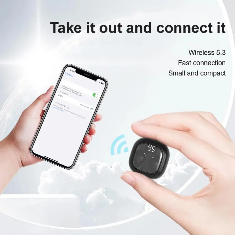YXYKODM Smallest Invisible Sleep Earbuds Bluetooth 5.3 for Side Sleepers Small Ears | Ultra-Mini, 2g Lightweight, ENC Noise Cancelling - view 3