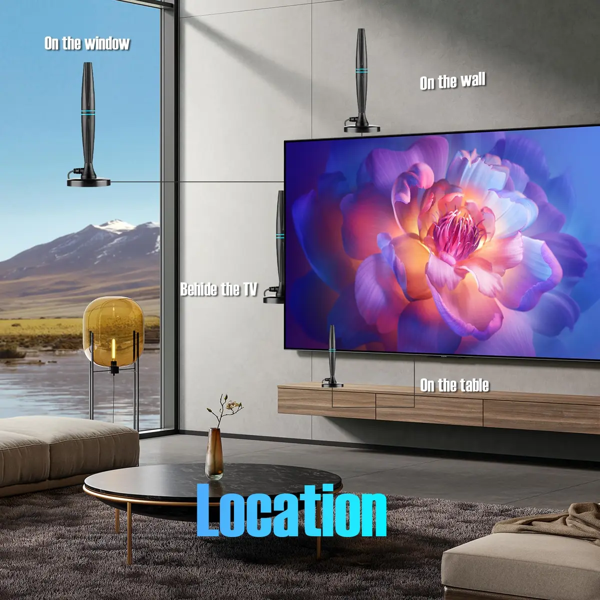 FGOTV TV Antenna for Smart TV Indoor | Supports 4K HD Local Channels with Signal Booster - view 8