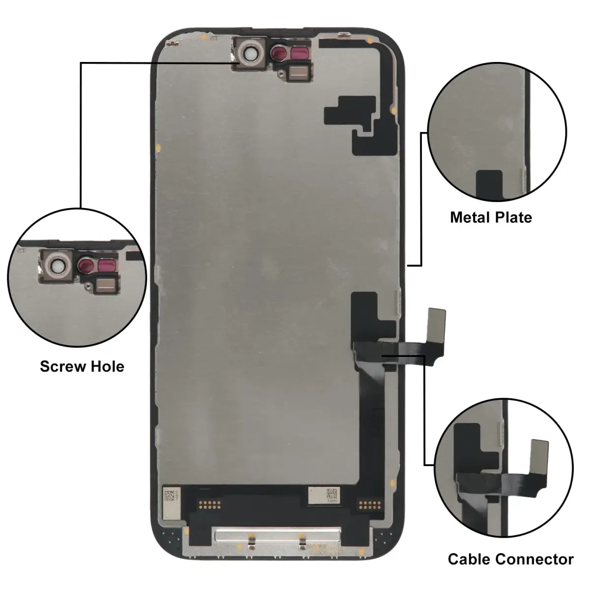 LL TRADER iPhone 16 6.1" FHD LCD Display Screen Replacement with Repair Kit - view 4