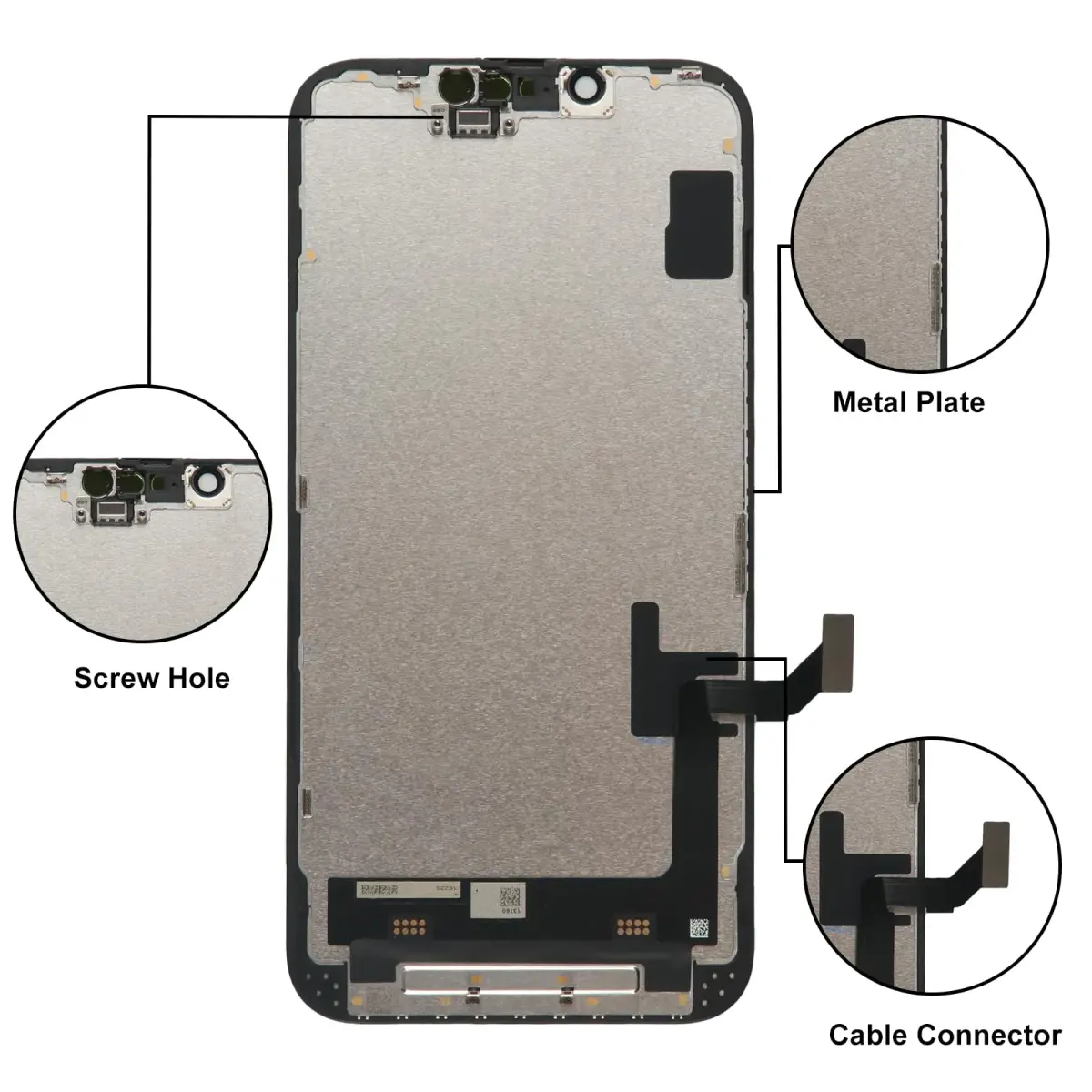 LL TRADER 6.1" FHD LCD Display for iPhone 16e with Screen Repair Kit - view 3