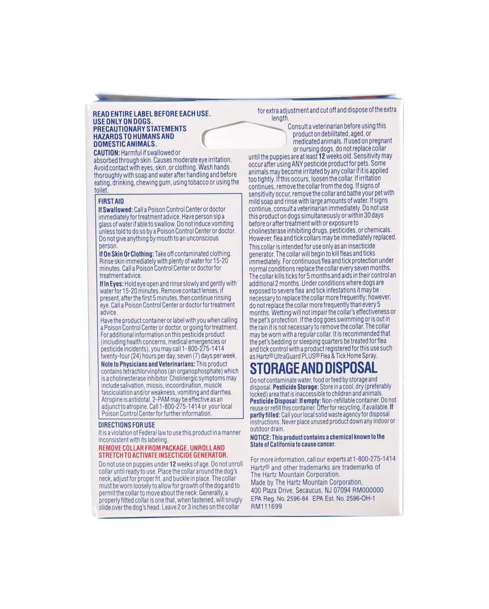 Hartz UltraGuard Flea & Tick Collar for Dogs & Puppies, 7-Month Protection, White, Up to 20 Inch Neck (3-Pack) - view 2