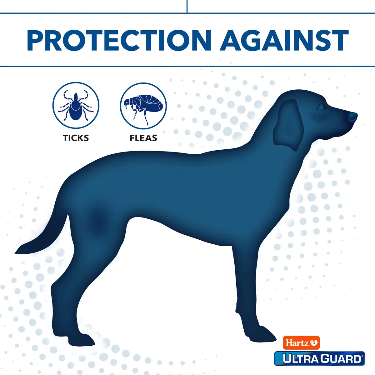 Hartz UltraGuard Flea & Tick Collar for Dogs & Puppies, 7-Month Protection, White, Up to 20 Inch Neck (3-Pack) - view 4