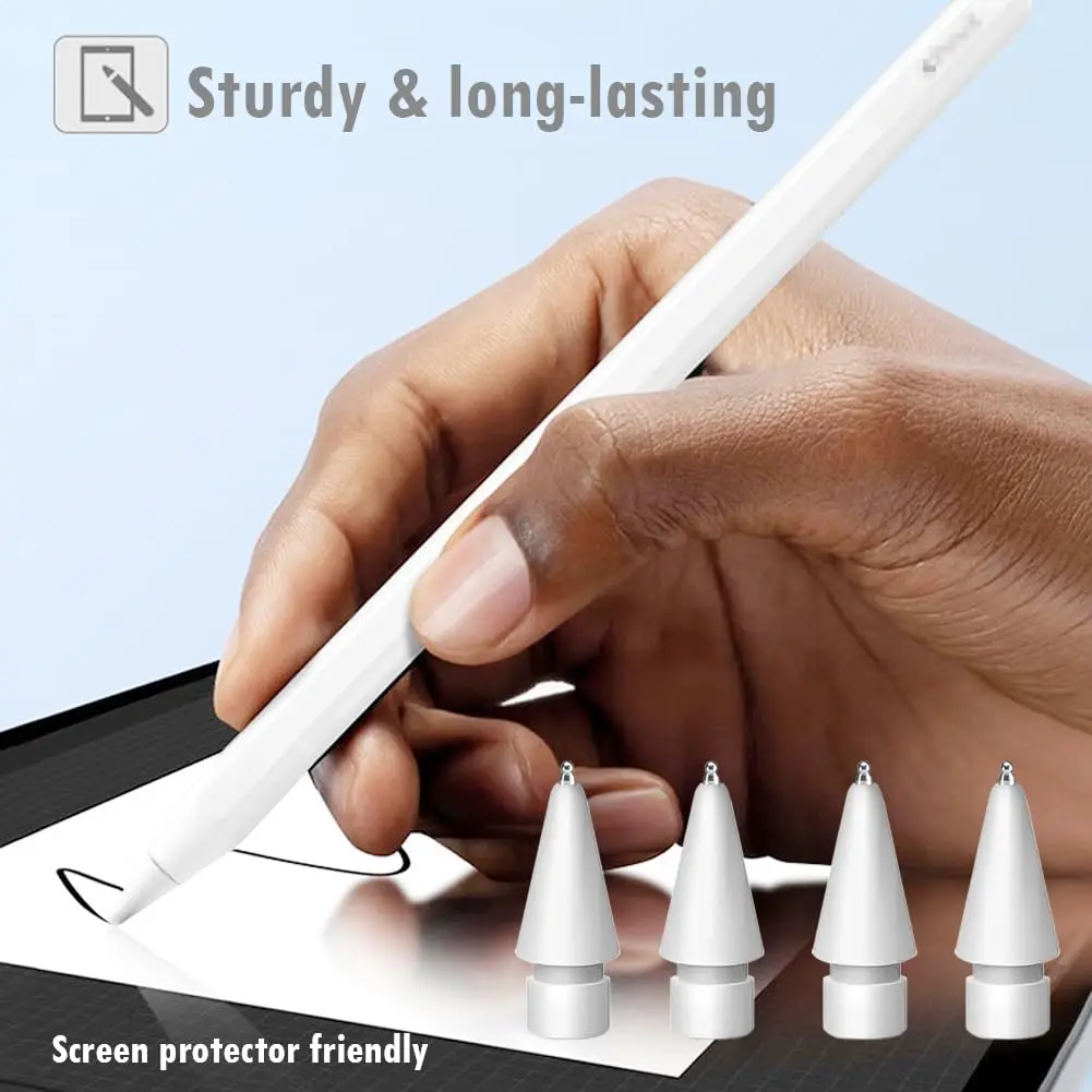 SIXFU Replacement Pencil Tips for Apple Pencil Pro, 1st/2nd Gen, USB-C, Logitech Crayon - 4 Pack - view 6
