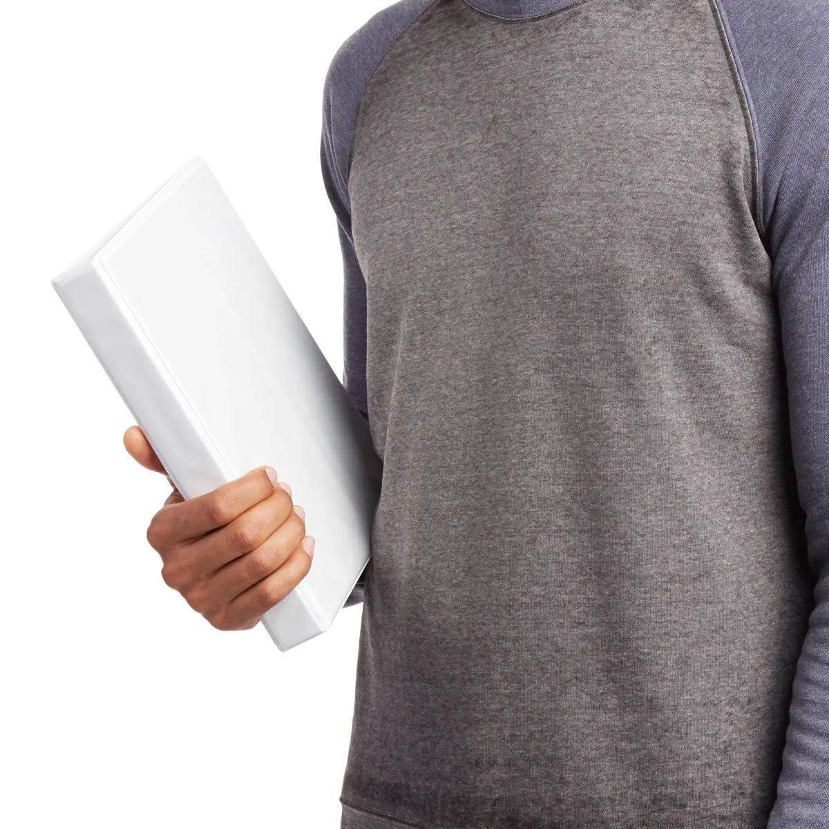 Amazon Basics 3-Ring Binder, 1-Inch, Customizable, White, 2-Pack | Holds 175 Sheets - view 6