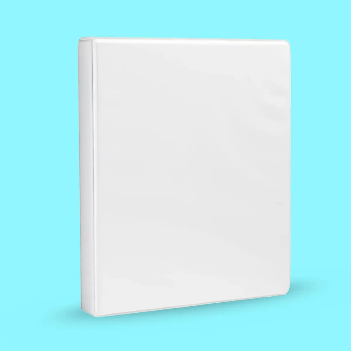 Amazon Basics 3-Ring Binder, 1-Inch, Customizable, White, 2-Pack | Holds 175 Sheets - view 2