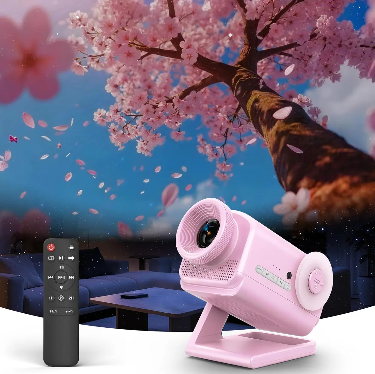 Rossetta 3D Projector with 60 Scenes | Galaxy Star Projector for Room Decor - main product image