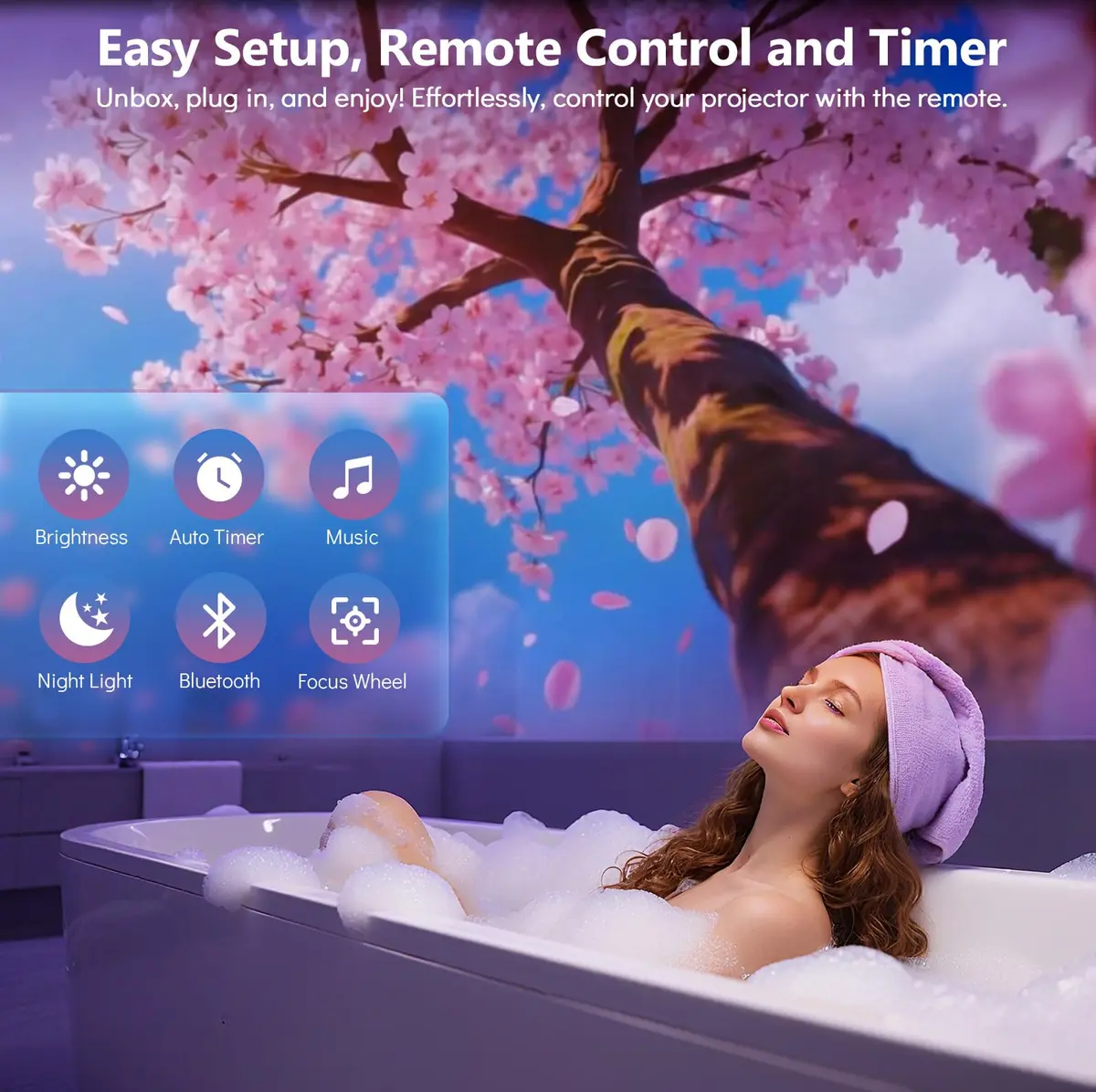 Rossetta 3D Projector with 60 Scenes | Galaxy Star Projector for Room Decor - view 5
