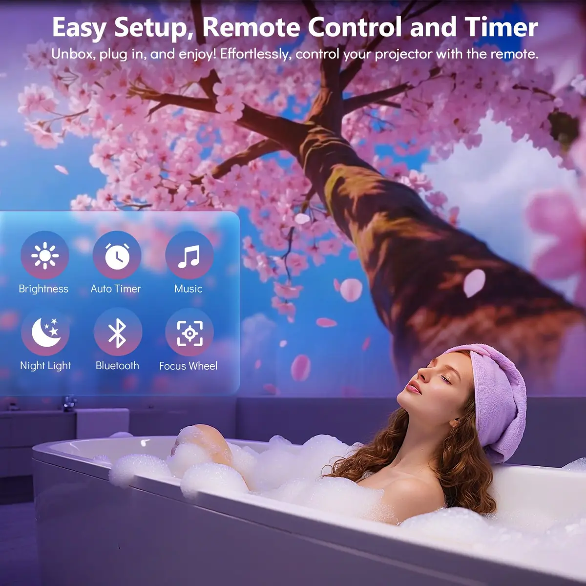 Rossetta 3D Projector with 60 Scenes | Galaxy Star Projector for Room Decor - view 6
