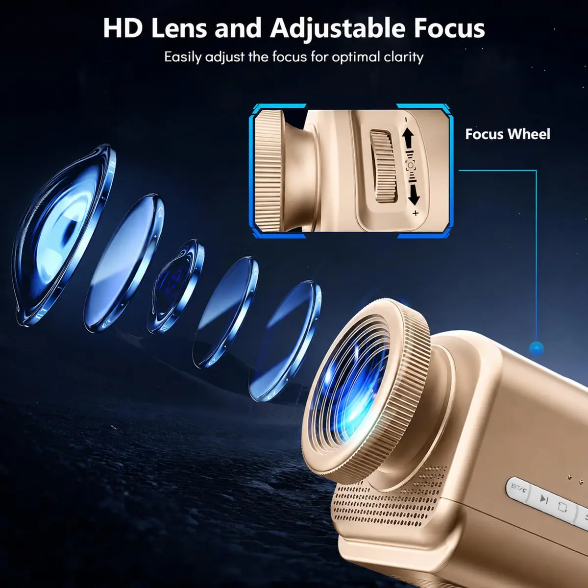 Rossetta 3D Projector with 60 Scenes | Galaxy Star Projector for Room Decor - view 4