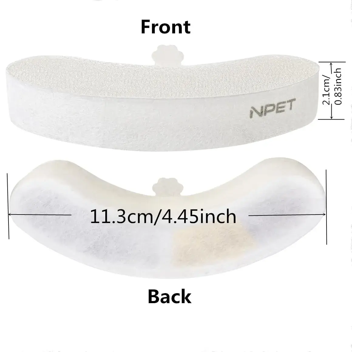 NPET Replacement Filters for WF210plus Stainless Steel Pet Water Fountain (8 Filter Packs + 8 Sponge Packs) | 5-Stage Filtration for Pet Health - view 7