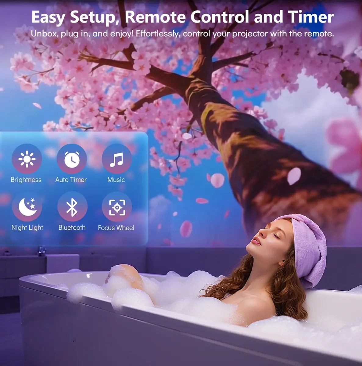 Rossetta 3D Projector with 60 Scenes | Galaxy Star Projector for Room Decor - view 5