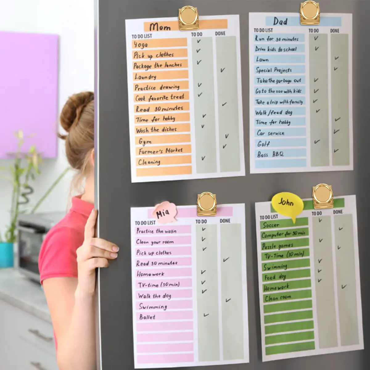 Thimmamma Magnetic Clips 1.5 inch | Heavy Duty Metal Magnet Clips for Whiteboard & Fridge - view 8