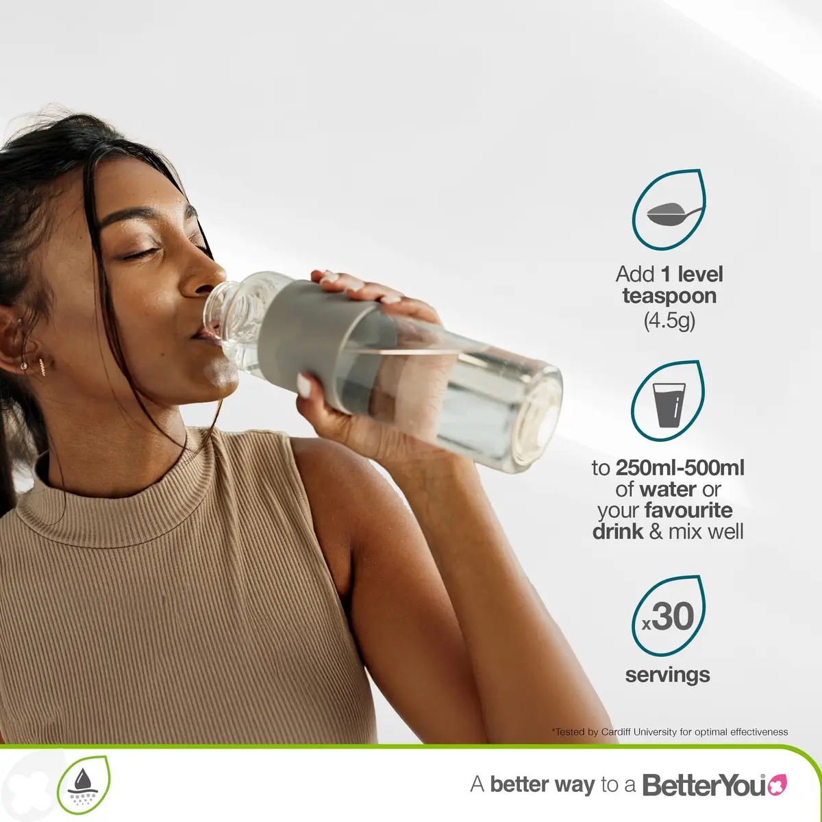 BetterYou Magnesium Max 3 in 1 Drink Powder 4.76 oz | Vegan Lemon Lime Magnesium Blend for Daily Wellness - view 4