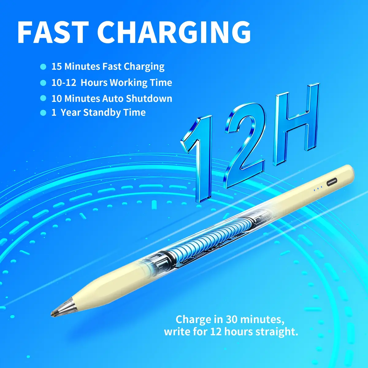 YJSK Input Pen for Samsung Galaxy Tablets | Precise, Fast Charging & Auto Sleep (Yellow) - view 5