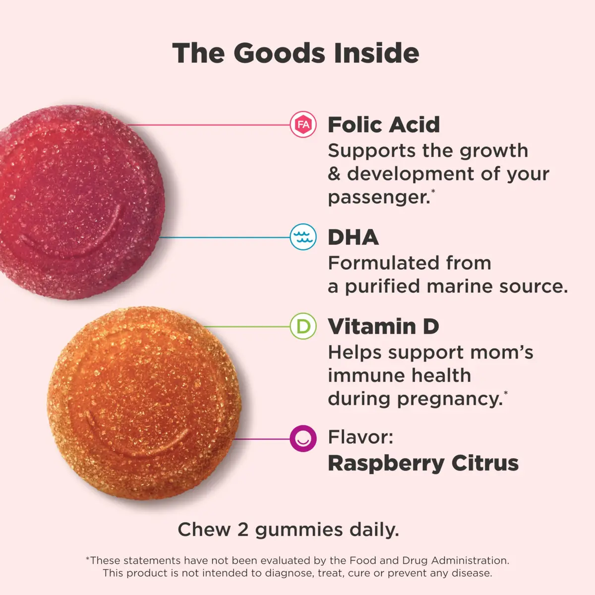 OLLY Prenatal Multivitamin Gummy Daily Blend for Mommy & Baby 720 Count (Pack of 12) | Supports Cellular Energy & Baby's Development - view 3