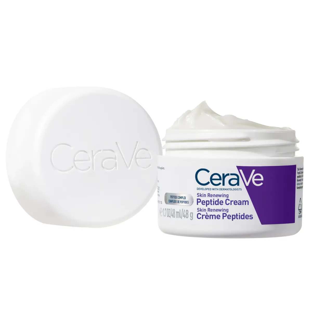 CeraVe Skin Renewing Night Cream 50ml (1.7 Fl Oz) | Peptide Complex, Hyaluronic Acid, Ceramides - view 2