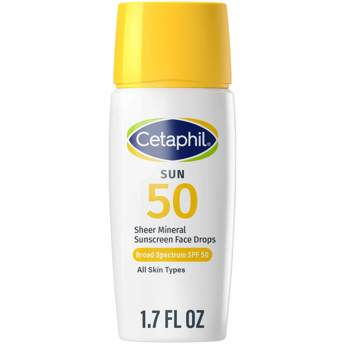 Cetaphil Sheer Mineral Face Liquid Sunscreen SPF 50 102ml (3.4 Fl Oz) | Broad Spectrum UVA/UVB Protection for Sensitive Skin - main product image