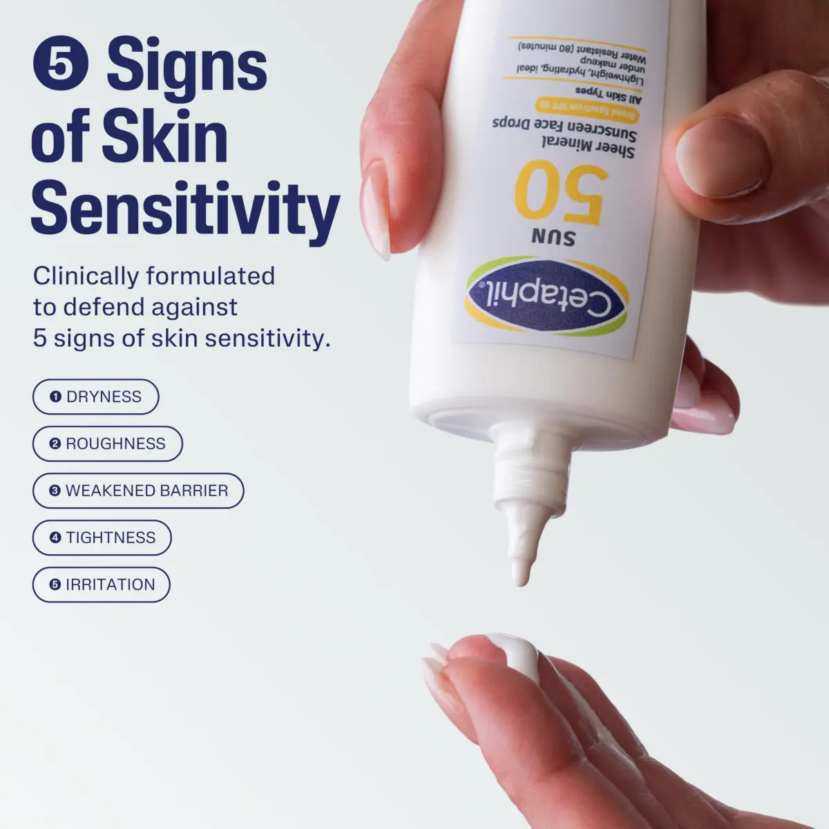 Cetaphil Sheer Mineral Face Liquid Sunscreen SPF 50 102ml (3.4 Fl Oz) | Broad Spectrum UVA/UVB Protection for Sensitive Skin - view 7