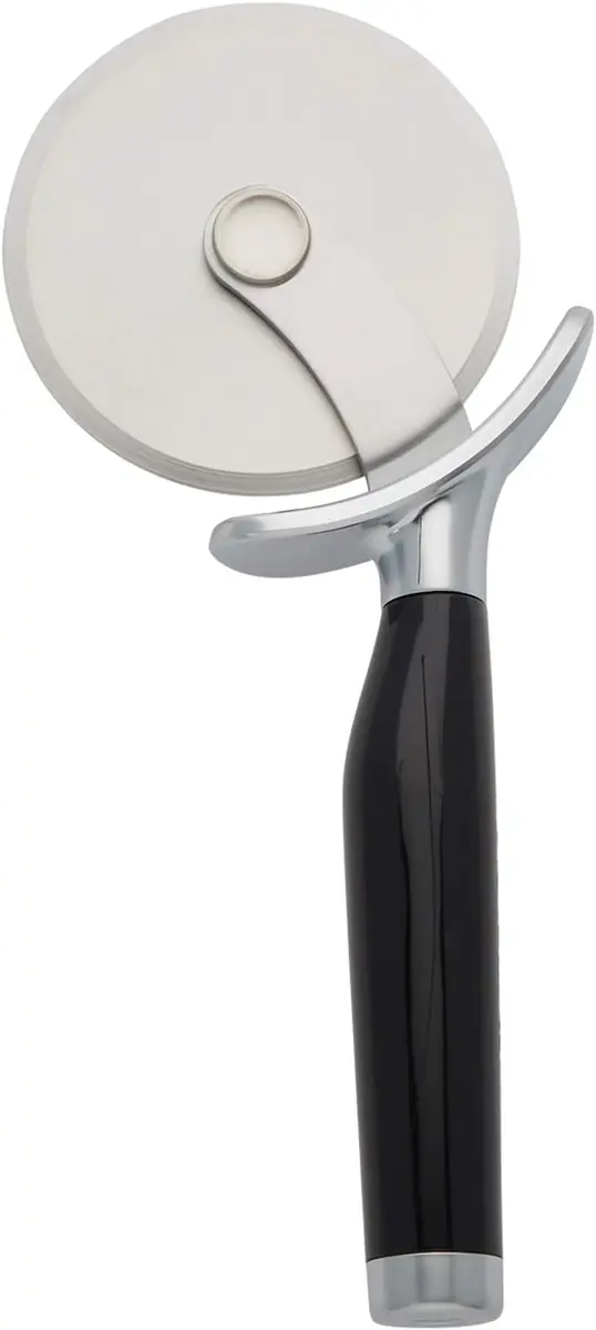 KitchenAid Classic Pizza Wheel with Sharp Blade & Finger Guard, 23cm (9-Inch) Pack of 12 | Slices Through Crusts, Pies & Dough - main product image